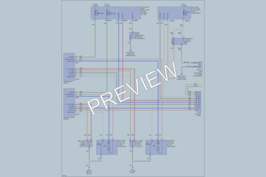 2008 Hyundai Entourage Power Door Locks wiring diagram preview