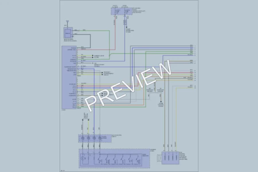 2008 Hyundai SantaFe Radio wiring diagram preview