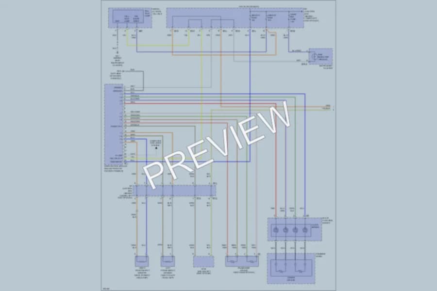 2008 Hyundai SantaFe Supplemental Restraints wiring diagram preview