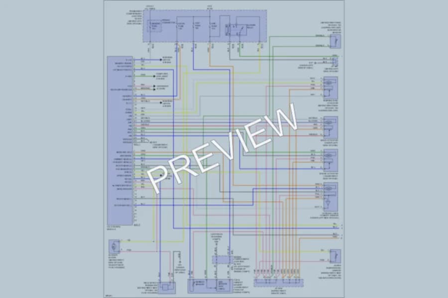 2008 Hyundai Sonata Air Conditioning wiring diagram preview