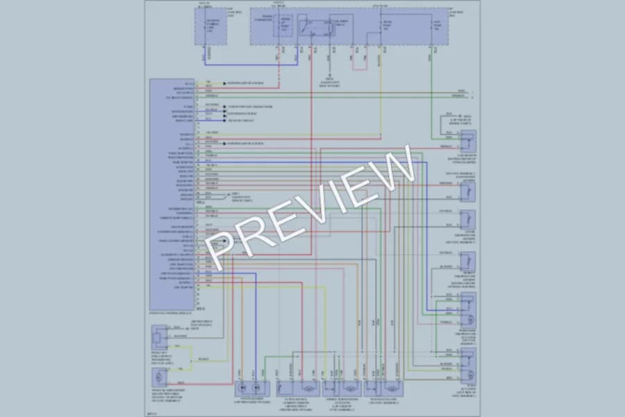 2008 Hyundai Veracruz Air Conditioning wiring diagram preview