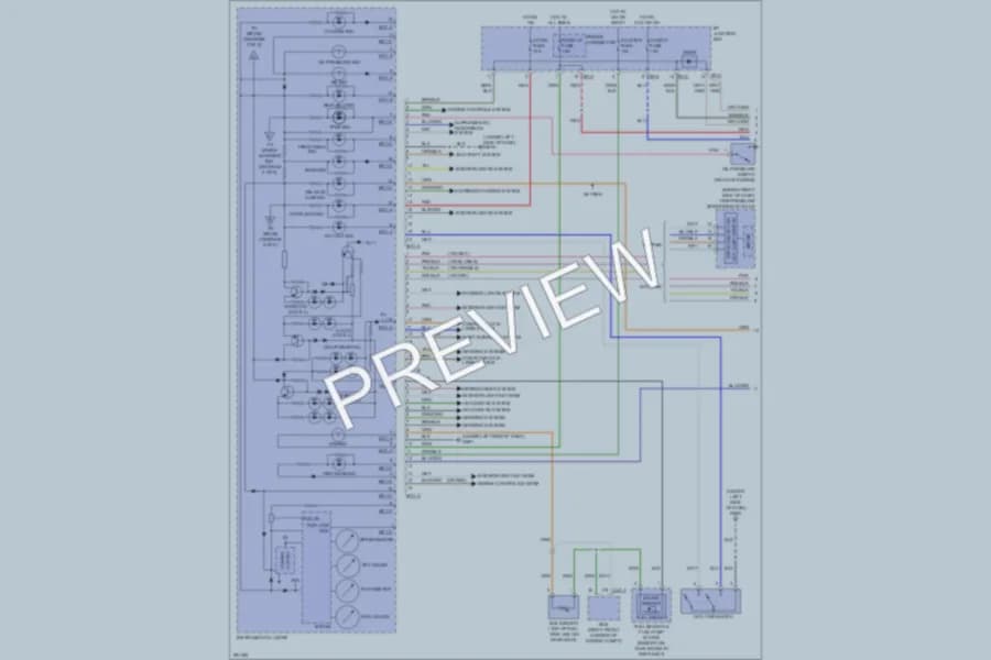 2008 Hyundai Veracruz Instrument Cluster wiring diagram preview