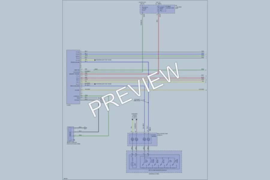 2008 Hyundai Veracruz Radio wiring diagram preview
