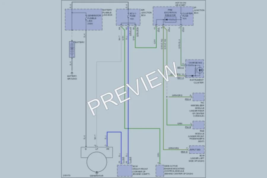 2008 Hyundai Veracruz Starting Charging wiring diagram preview
