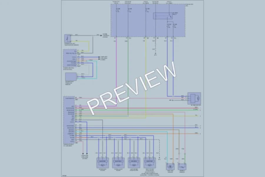 2008 Infiniti EX35 Air Conditioning wiring diagram preview