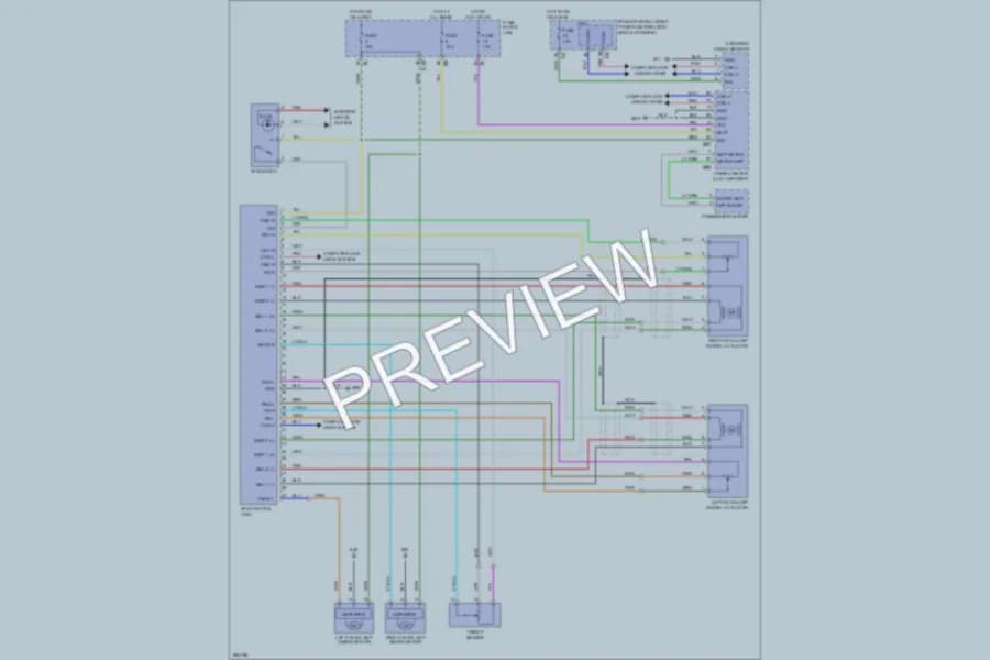 2008 Infiniti EX35 Headlights wiring diagram preview
