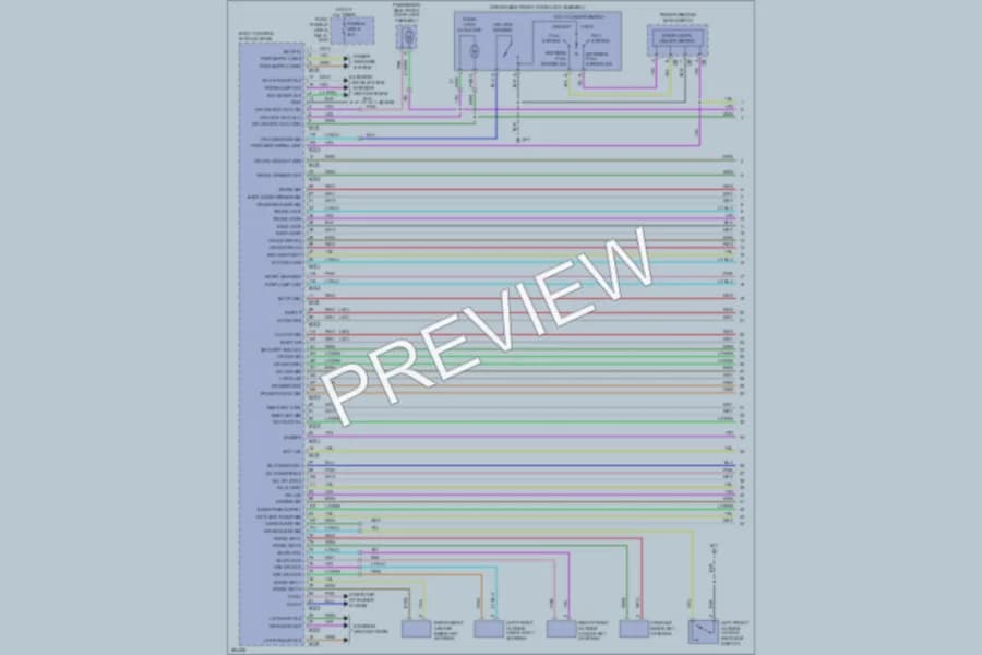 2008 Infiniti EX35 Power Door Locks wiring diagram preview