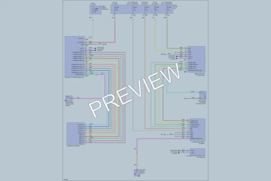 2008 Infiniti EX35 Warning Systems wiring diagram preview