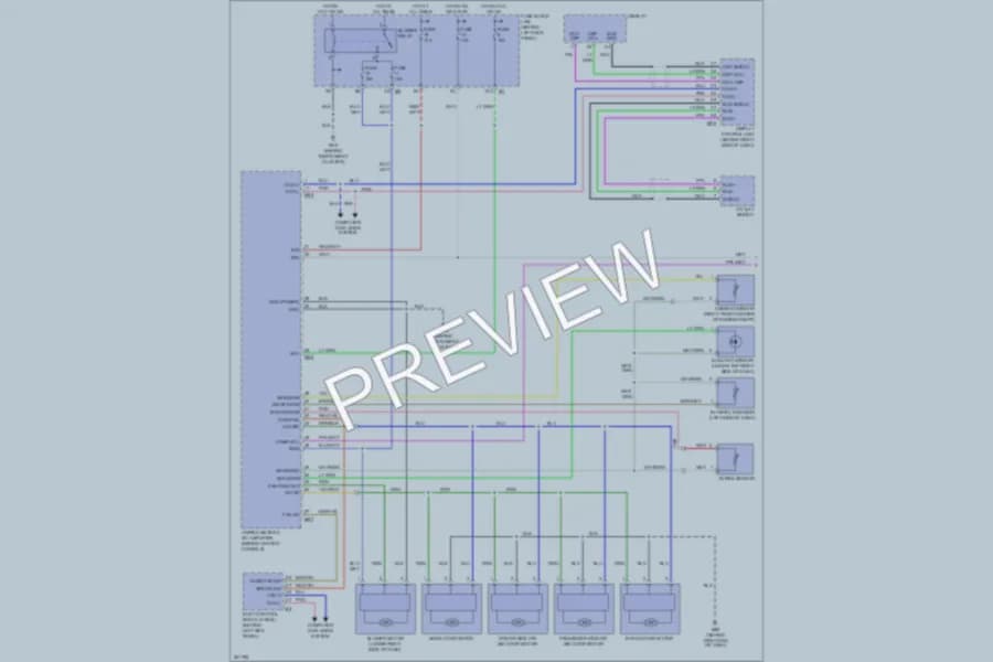 2008 Infiniti FX35 Air Conditioning wiring diagram preview