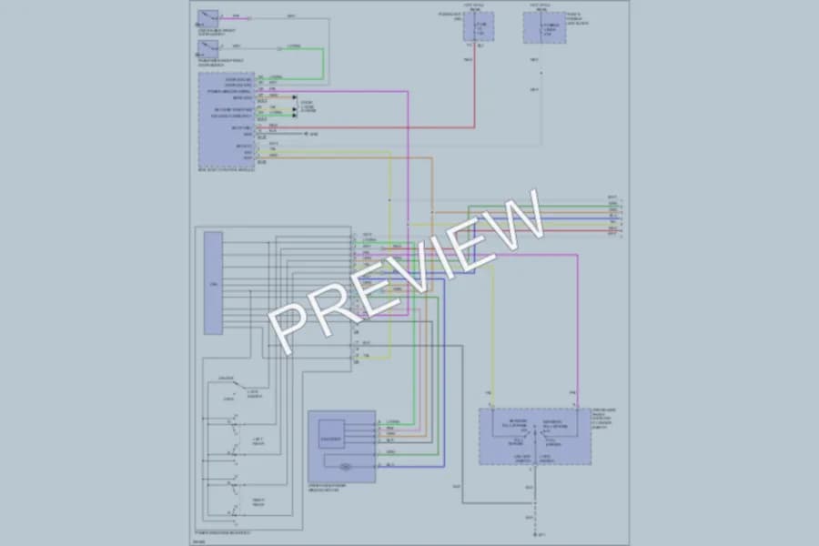 2008 Infiniti G35 Power Windows wiring diagram preview