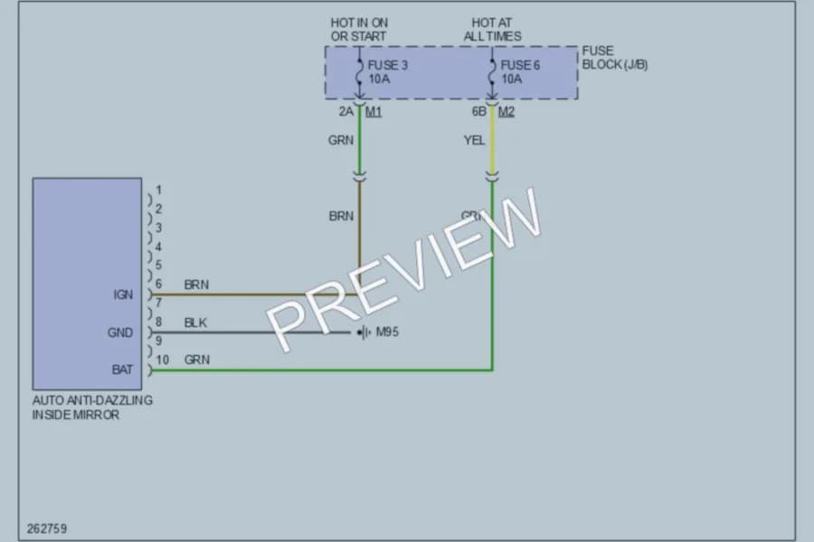 2008 Infiniti G35x Power Mirrors wiring diagram preview
