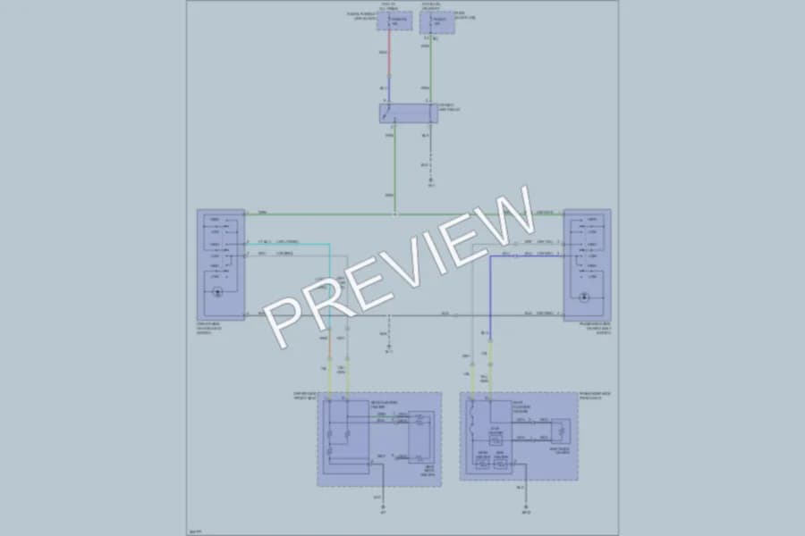 2008 Infiniti G35x Power Seats wiring diagram preview