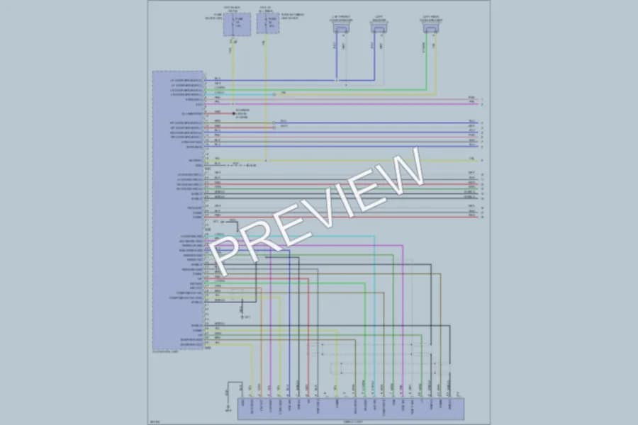2008 Infiniti G35x Radio wiring diagram preview