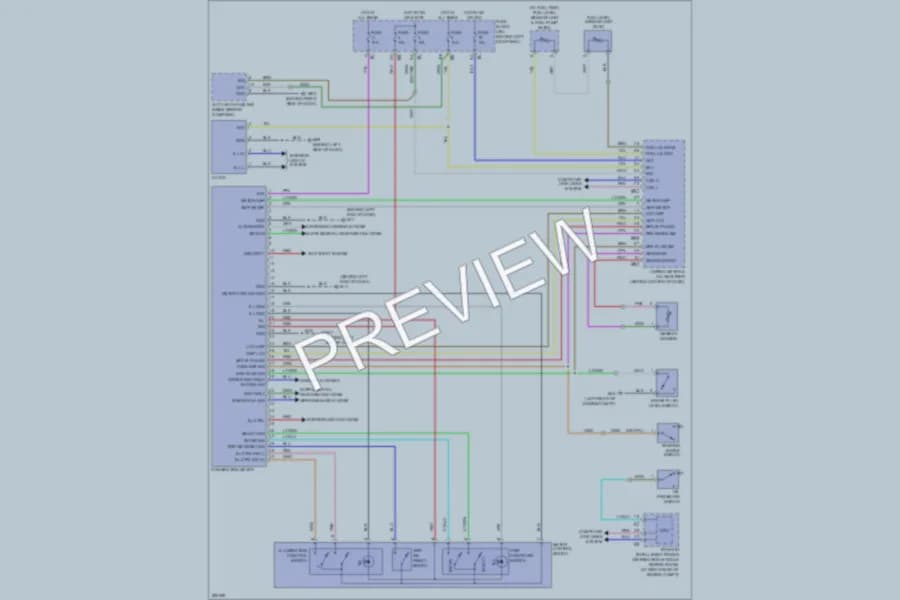2008 Infiniti G37 Instrument Cluster wiring diagram preview