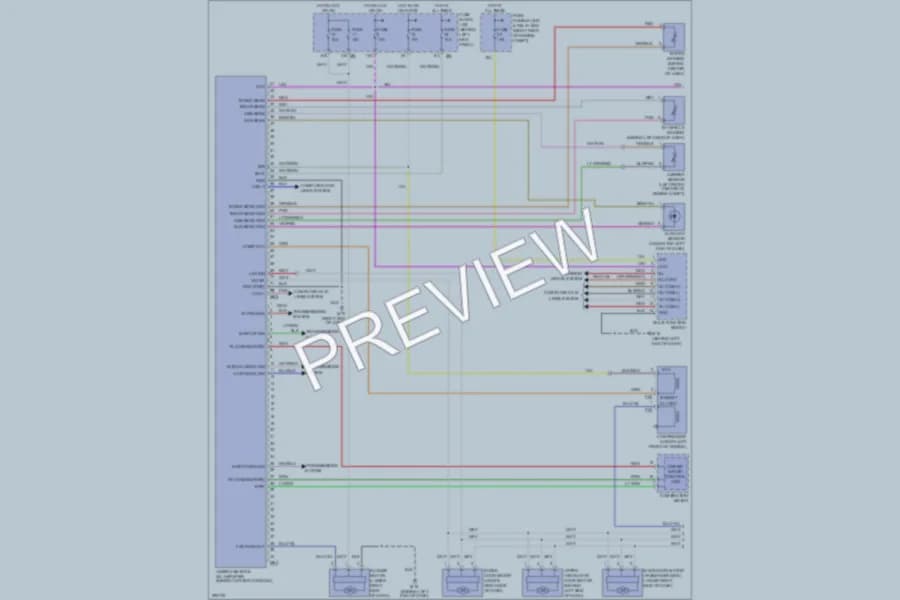 2008 Infiniti M35 Air Conditioning wiring diagram preview