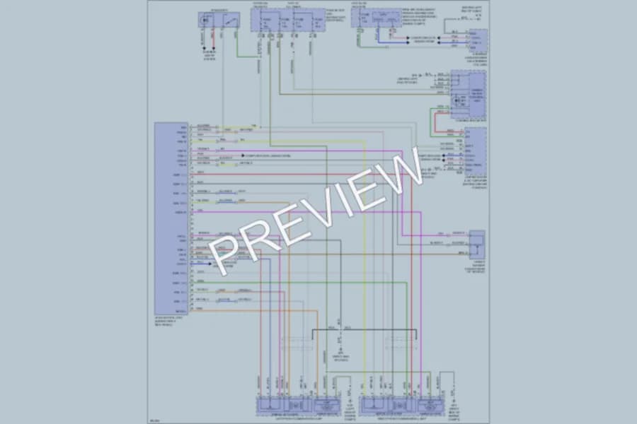 2008 Infiniti M35x Headlights wiring diagram preview