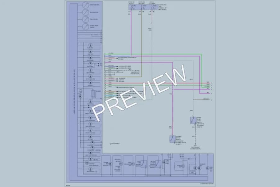 2008 Infiniti M35x Instrument Cluster wiring diagram preview