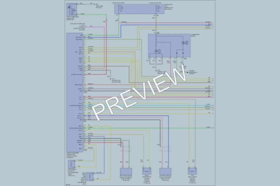 2008 Infiniti M35x Supplemental Restraints wiring diagram preview