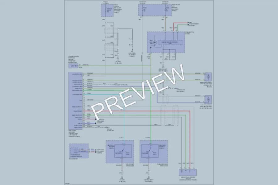 2008 Infiniti M45 Passive Restraints wiring diagram preview
