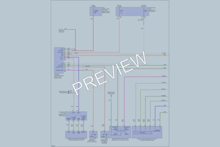 2008 Infiniti M45 Power Windows wiring diagram preview