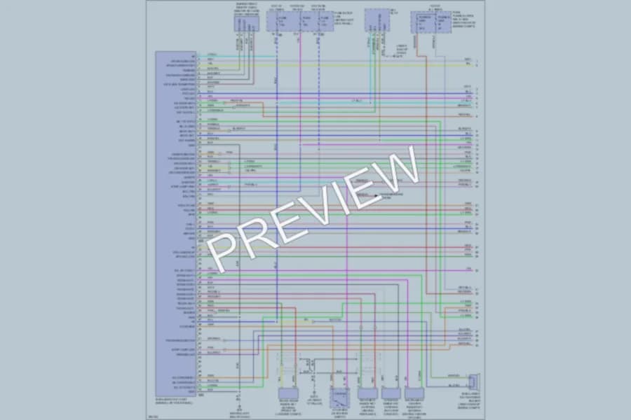 2008 Infiniti M45x Power Door Locks wiring diagram preview