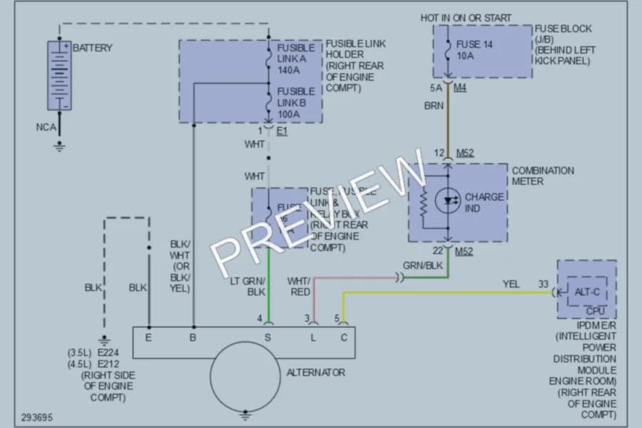 2008 Infiniti M45x Starting Charging wiring diagram preview