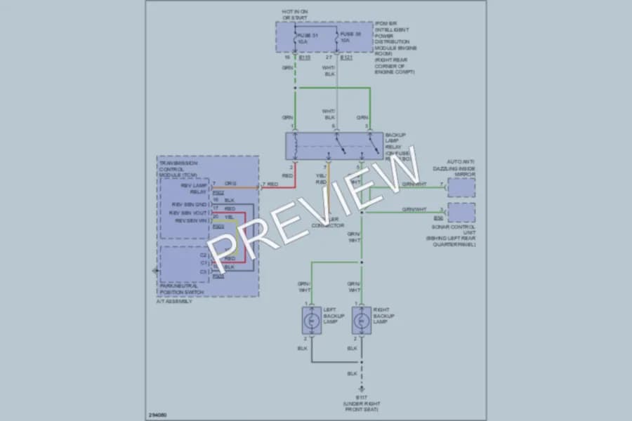 2008 Infiniti QX56 Exterior Lights wiring diagram preview