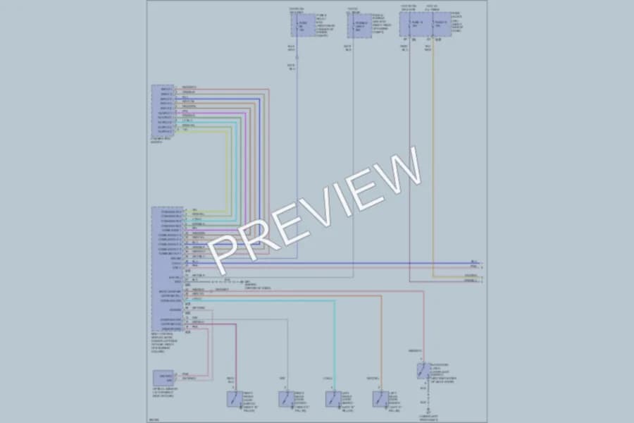 2008 Infiniti QX56 Headlights wiring diagram preview