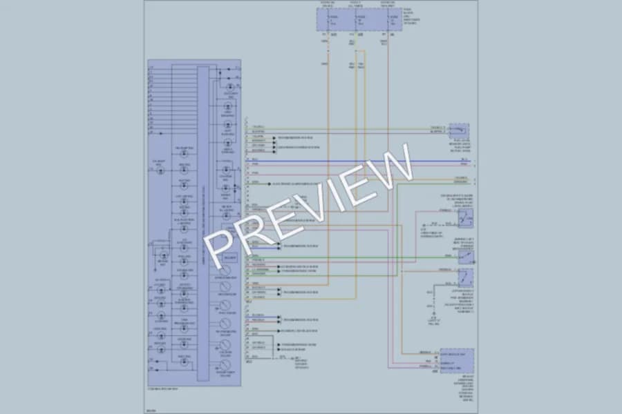 2008 Infiniti QX56 Instrument Cluster wiring diagram preview