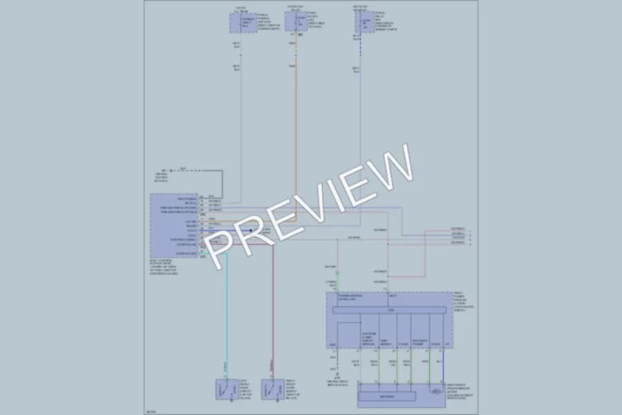 2008 Infiniti QX56 Power Windows wiring diagram preview