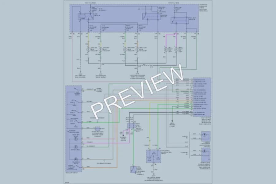 2008 Isuzu Ascender Headlights wiring diagram preview
