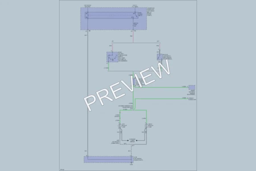 2008 Isuzu i290Pickup Exterior Lights wiring diagram preview