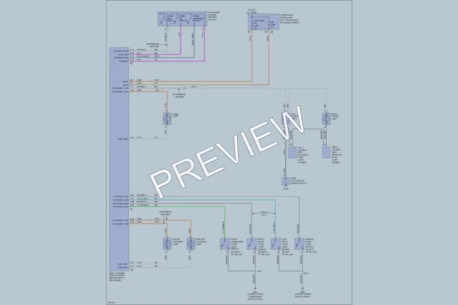 2008 Isuzu i290Pickup Interior Lights wiring diagram preview