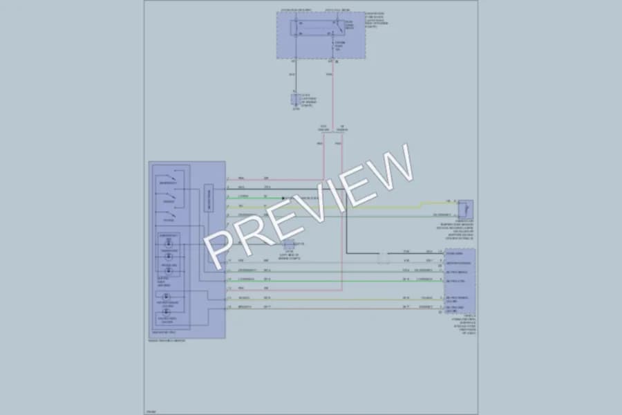 2008 Isuzu i290Pickup Power Mirrors wiring diagram preview