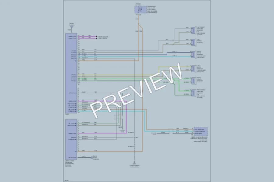 2008 Isuzu i370Pickup Radio wiring diagram preview