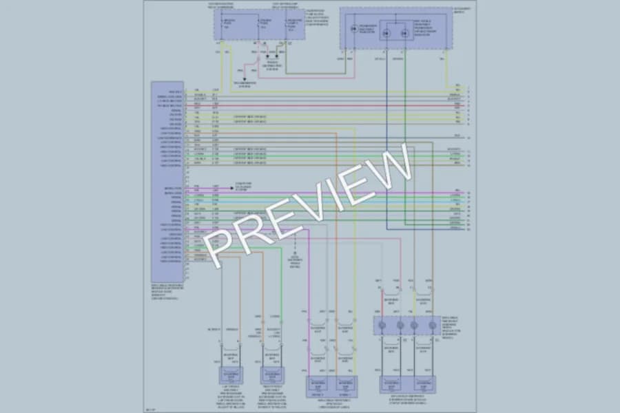 2008 Isuzu i370Pickup Supplemental Restraints wiring diagram preview