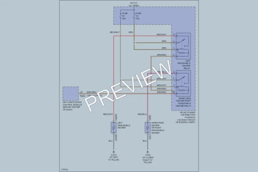 2008 Jaguar SType Defoggers wiring diagram preview