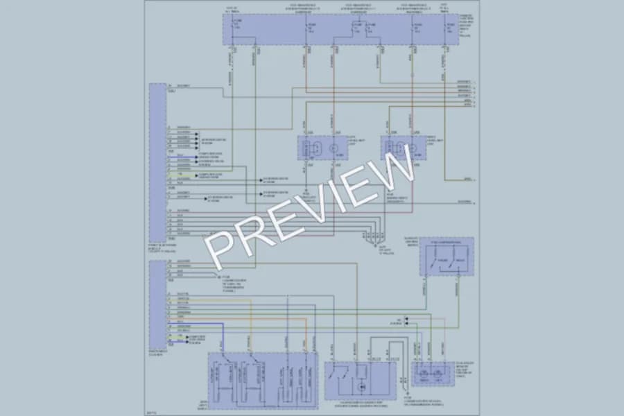 2008 Jaguar SType Headlights wiring diagram preview