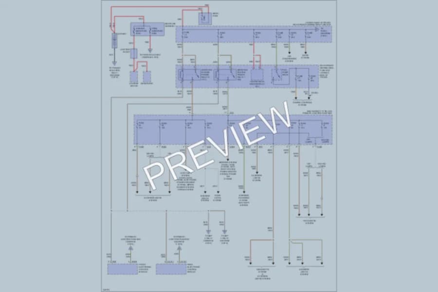 2008 Jaguar SType Power Distribution wiring diagram preview