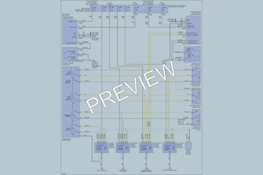 2008 Jaguar SType Power Windows wiring diagram preview