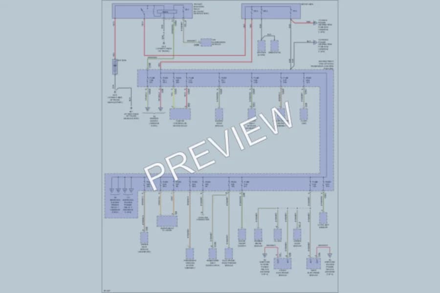 2008 Jaguar VandenPlas Power Distribution wiring diagram preview