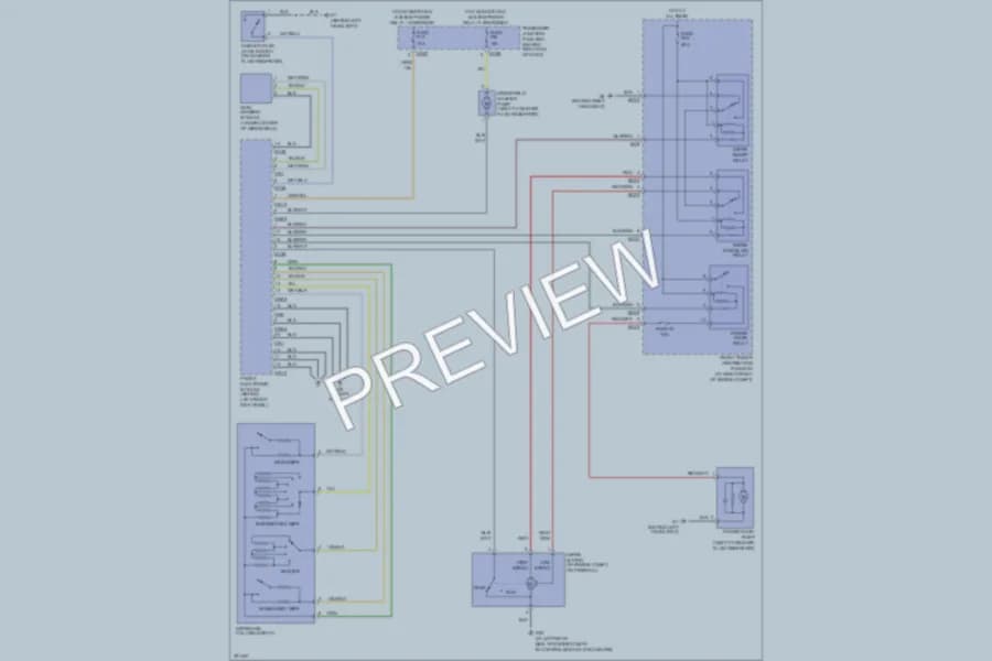 2008 Jaguar VandenPlas Wiper Washer wiring diagram preview