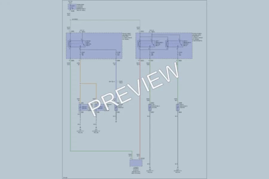 2008 Jaguar XJ8 Defoggers wiring diagram preview