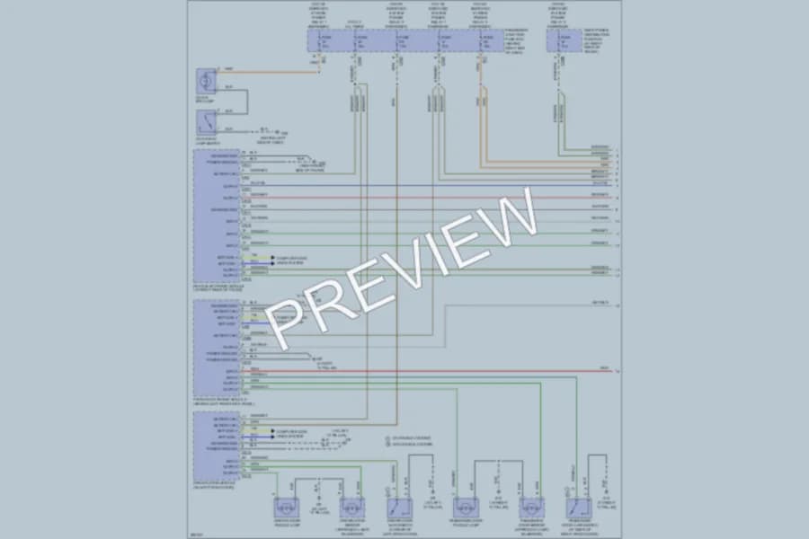 2008 Jaguar XJ8 Interior Lights wiring diagram preview