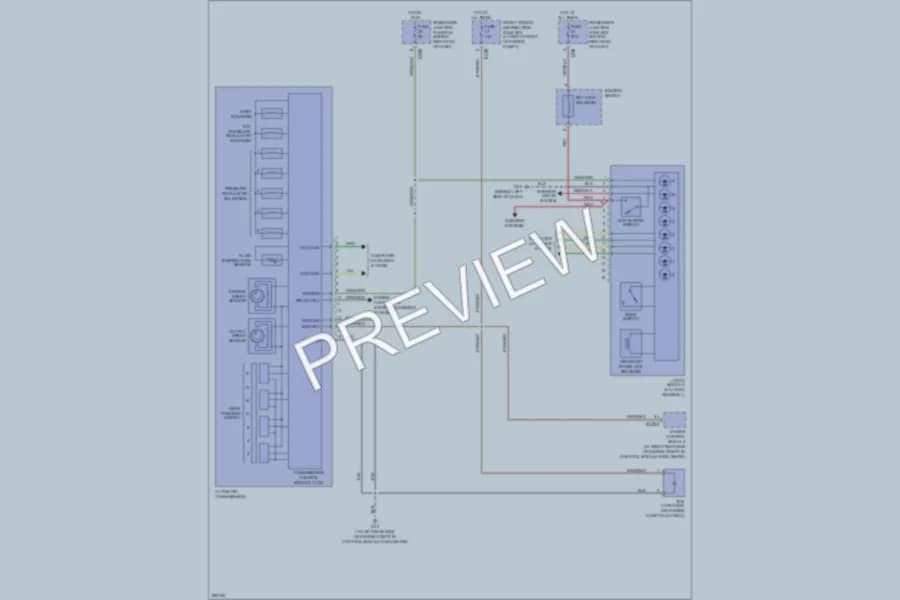2008 Jaguar XJ8L Transmission wiring diagram preview
