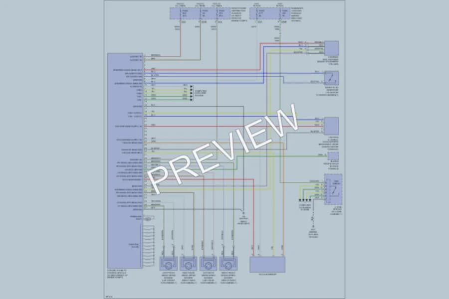 2008 Jaguar XJR Anti Lock Brakes wiring diagram preview