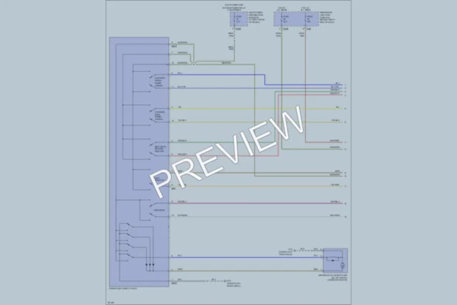 2008 Jaguar XJR Memory Systems wiring diagram preview