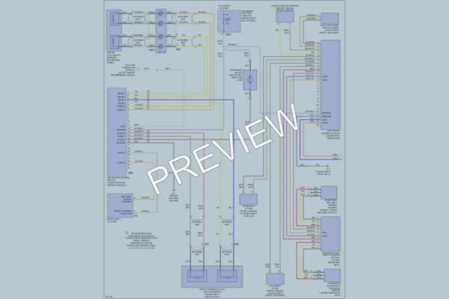 2008 Jaguar XJR Supplemental Restraints wiring diagram preview