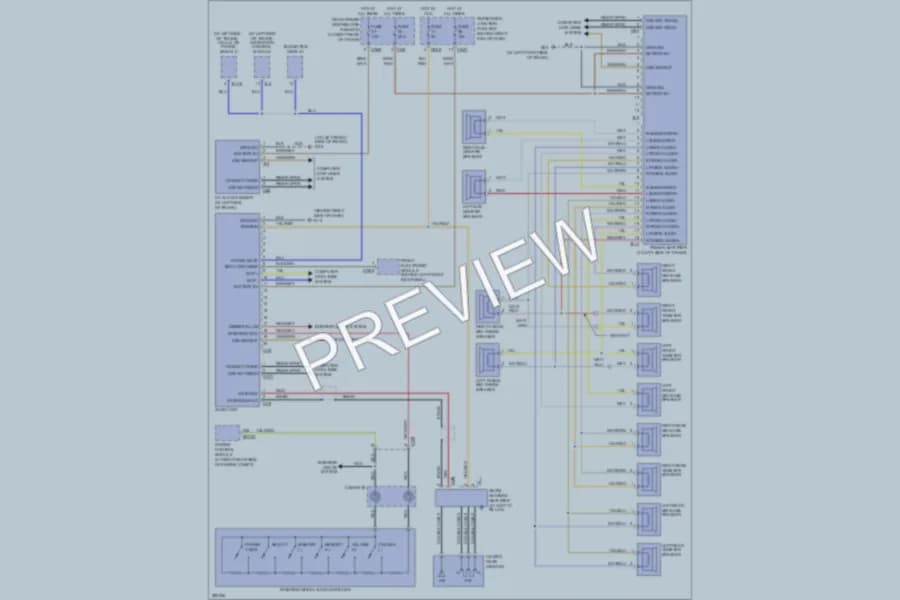 2008 Jaguar XJSuper Radio wiring diagram preview