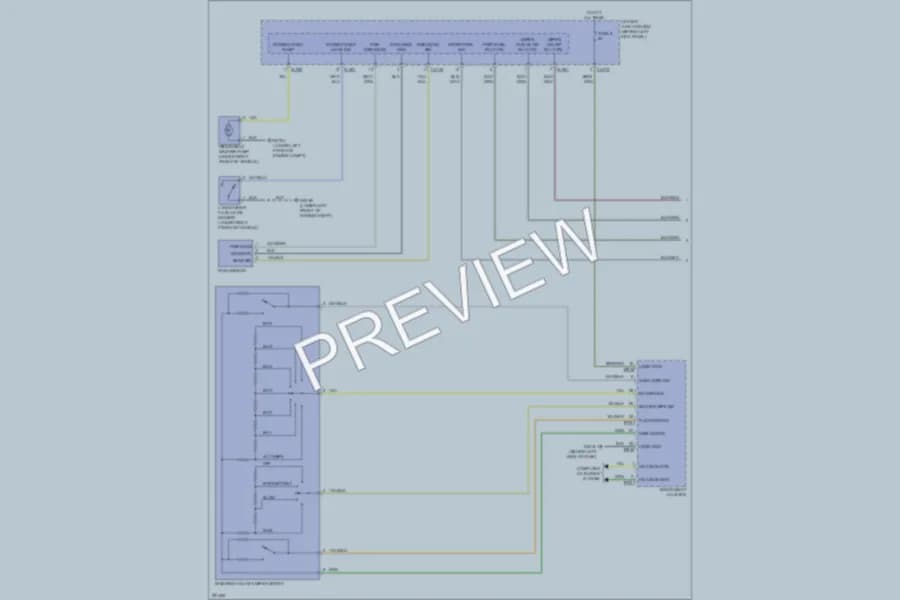 2008 Jaguar XK Wiper Washer wiring diagram preview